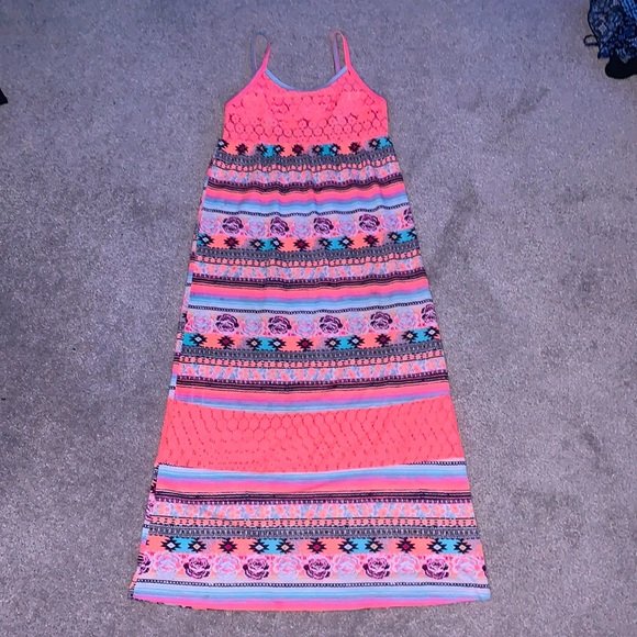 girls neon dress (age 10-12) - Picture 1 of 2